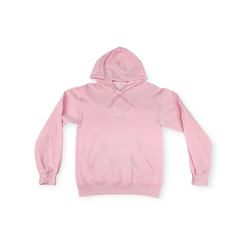 Get Gnarly Sketchy Box Logo Pullover Hoodie Classic Pink-Sweatshirt-Get Gnarly 