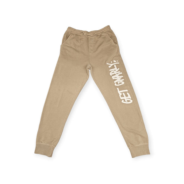 Classic Logo Sweatpants Sandstone-Sweatpants-Get Gnarly 