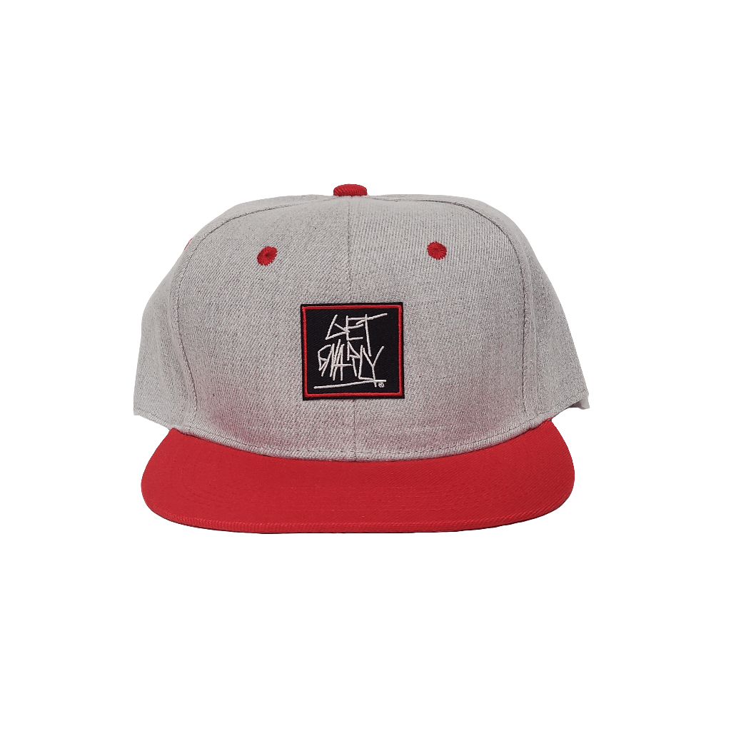 Deathstix Snapback Grey/Red-Hat-Get Gnarly 