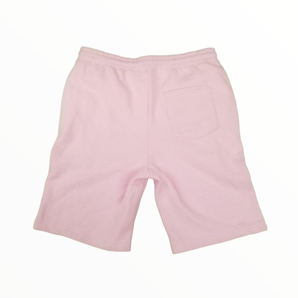 Pink fleece shorts mens store