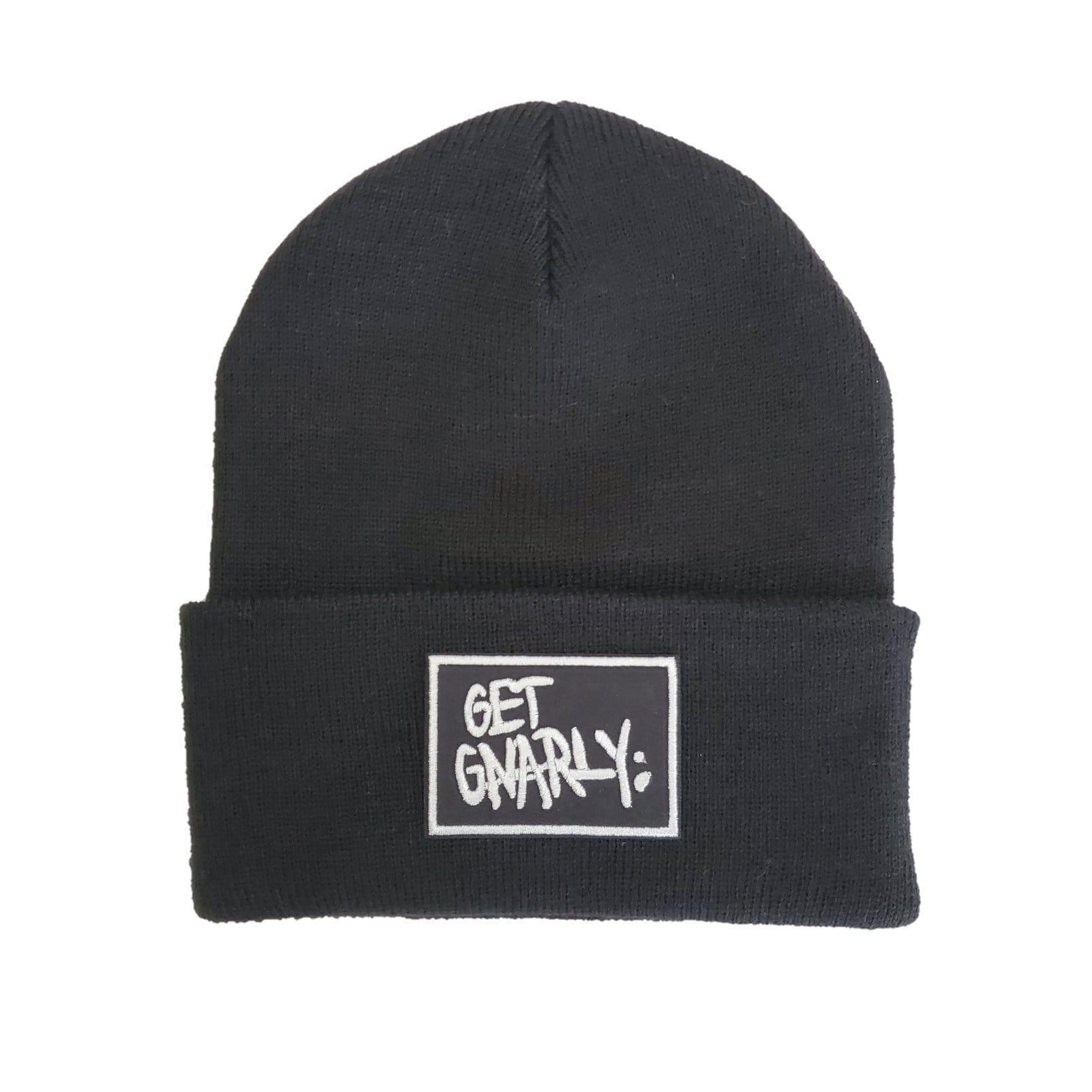 Get Gnarly Classic Box Logo Black Beanie-Beanie-Get Gnarly 