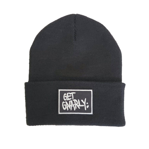 Get Gnarly Classic Box Logo Black Beanie-Beanie-Get Gnarly 