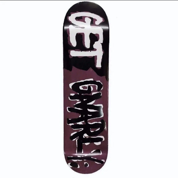 Wood Stain Logo Skateboard Deck Brown Deck