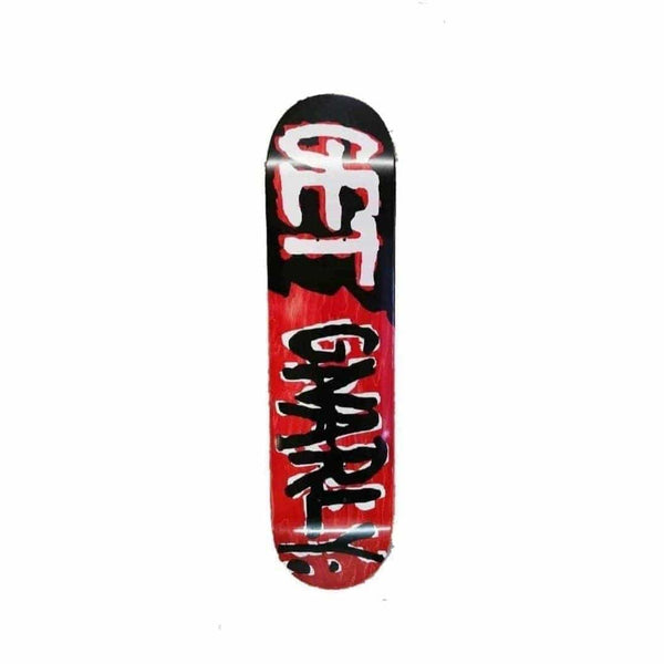 Wood Stain Logo Skateboard Deck Orange-Deck-Get Gnarly 