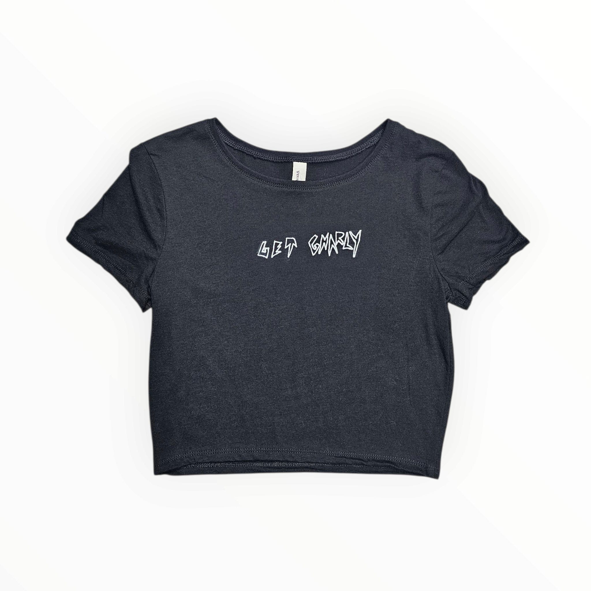 Get Gnarly Hollow Logo Baby Tee-T-Shirts-Get Gnarly 