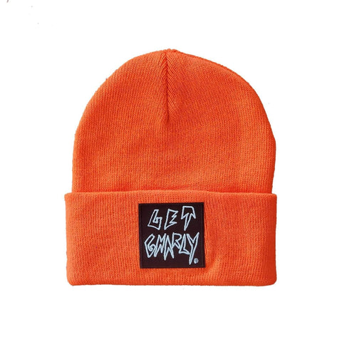 Get Gnarly Hollow Logo Orange Beanie-Beanie-Get Gnarly 