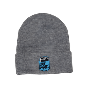 Get Gnarly Koozie Logo Grey Beanie-Beanie-Get Gnarly 