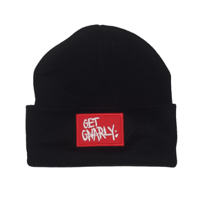 Get Gnarly Red Label Black Beanie-Beanie-Get Gnarly 