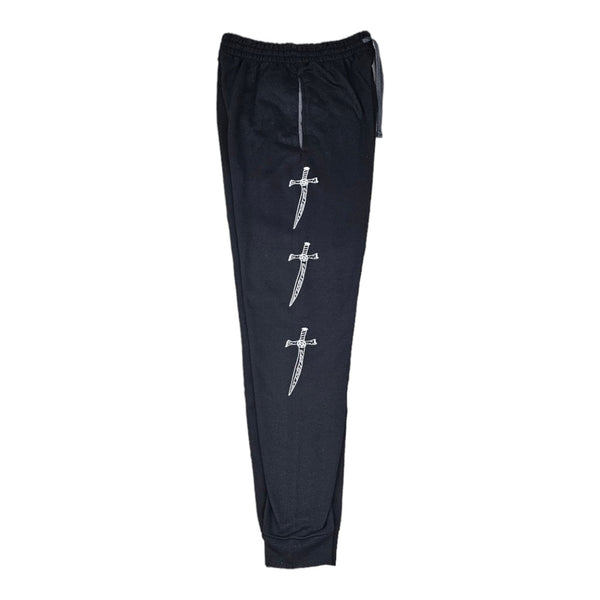 Get Gnarly Pentagram Dagger Sweatpants-Sweatpants-Get Gnarly 
