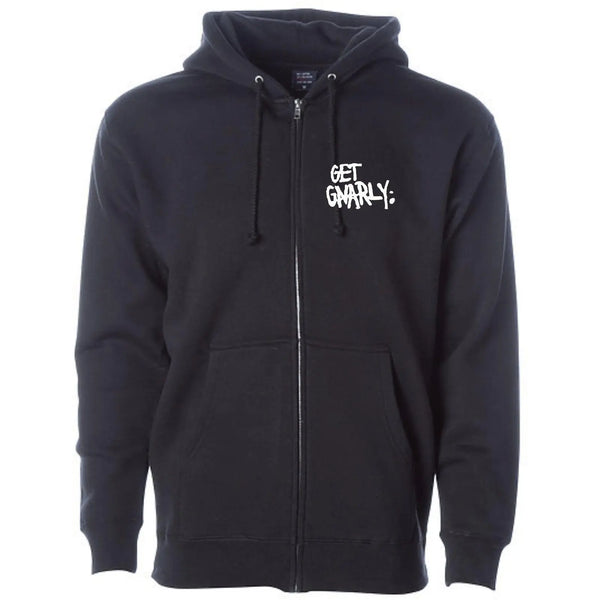 Core Logo Zip-Up Hoodie-Sweatshirt-Get Gnarly 
