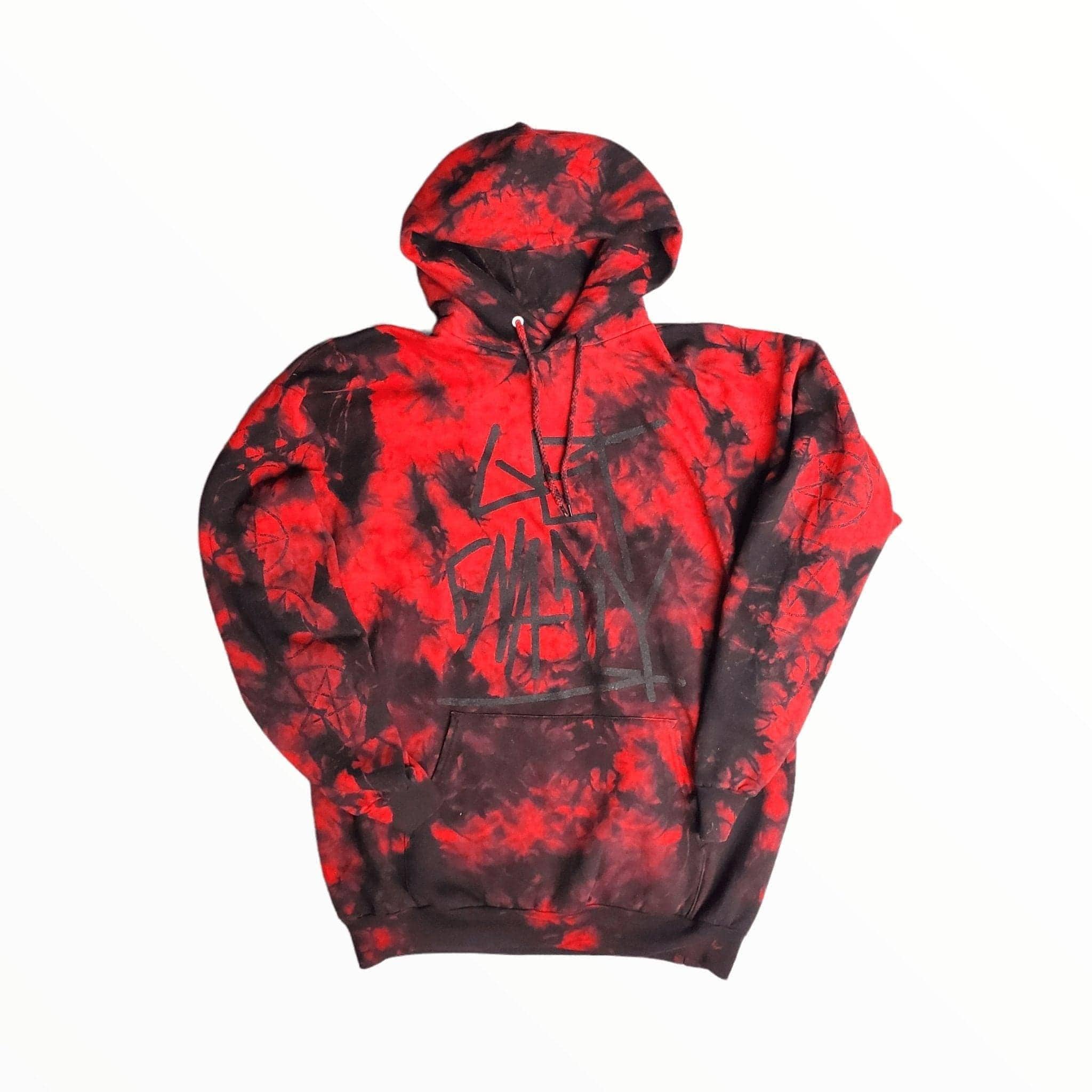 Pentagram Pullover Hoodie Crystal Tie Dye | Get Gnarly
