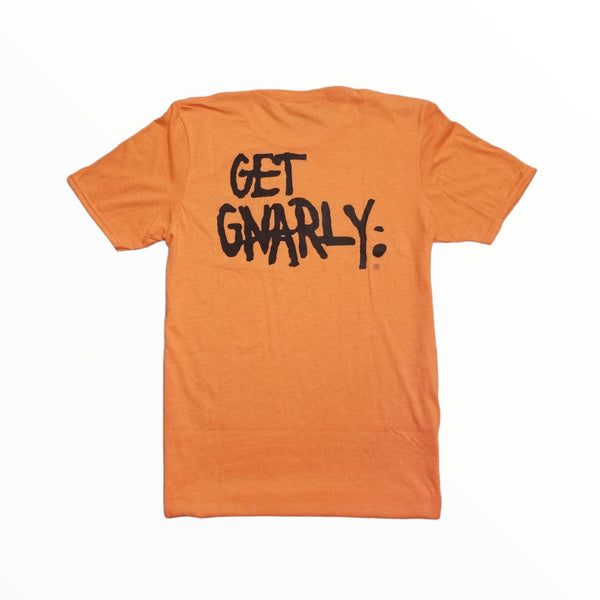 Core Logo Tee Heather Orange-T-Shirts-Get Gnarly 