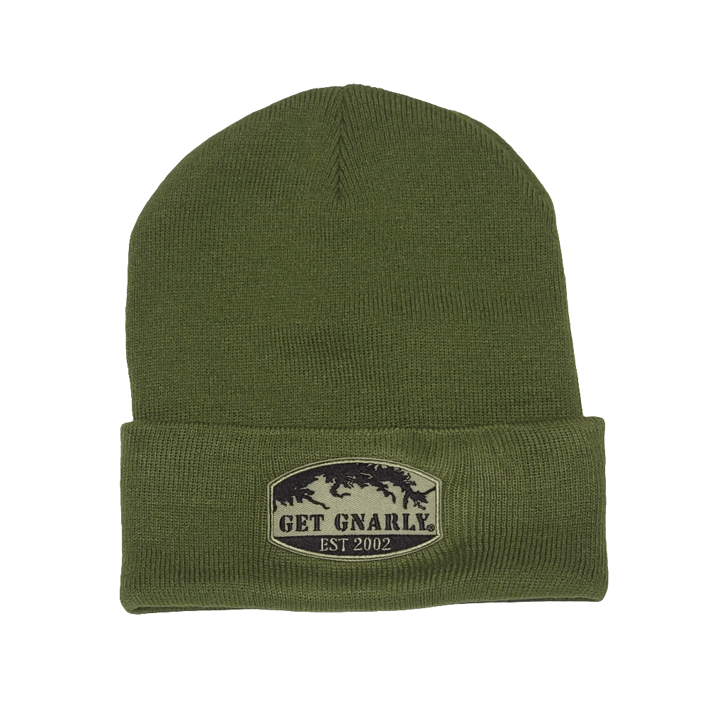 Get Gnarly Watershed Military Green Beanie-Beanie-Get Gnarly 