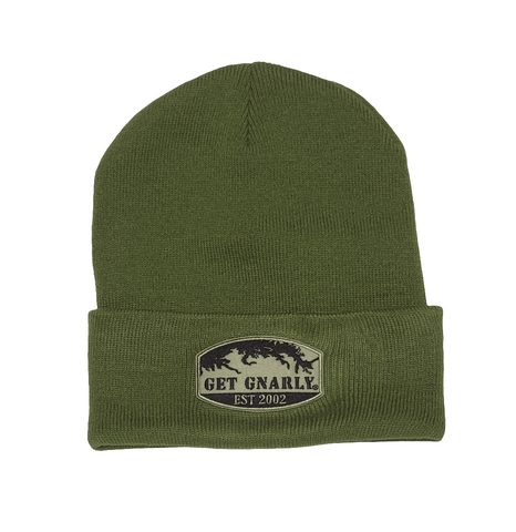Get Gnarly Watershed Military Green Beanie-Beanie-Get Gnarly 