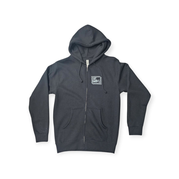Jade Deer Skull Zip-Up Hoodie-Sweatshirt-Get Gnarly 