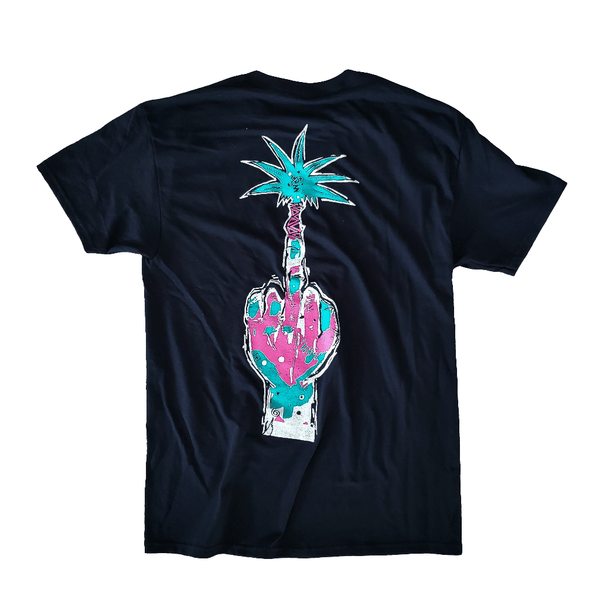 Middle Finger Palm Tree II-T-Shirts-Get Gnarly 