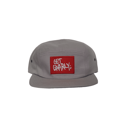 OG Logo Five Panel Grey-Hat-Get Gnarly 