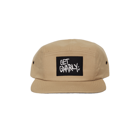 OG Logo Five Panel Tan-Hat-Get Gnarly 