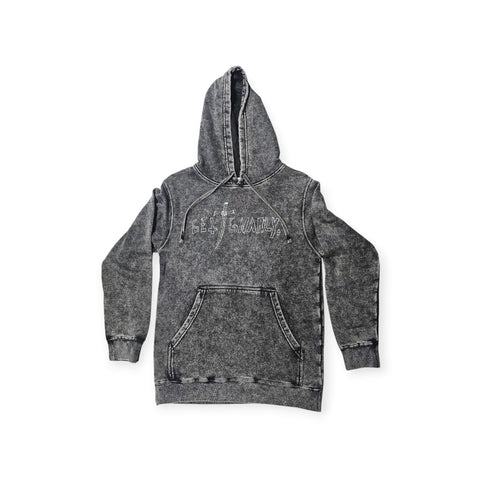 Pentagram Dagger Pullover Hoodie Mineral Wash-Sweatshirt-Get Gnarly 