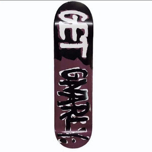 Wood Stain Logo Skateboard Deck Brown-Deck-Get Gnarly 